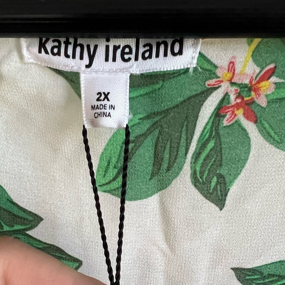 Kathy Ireland Floral Lemon fruit citrus print tomato girl size xl - Picture 3 of 5